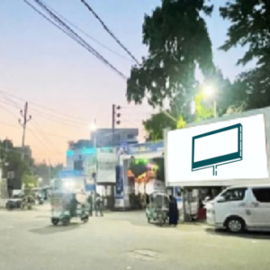 Digital billboards in Mymensingh displaying vibrant advertisements to attract customers.