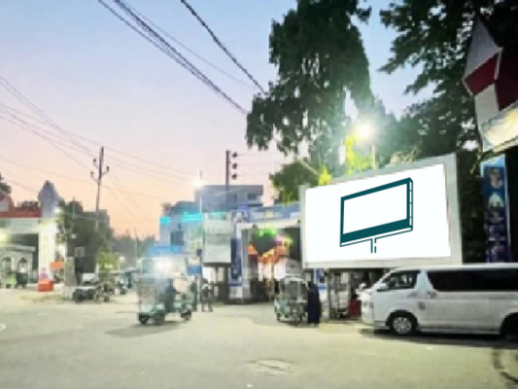 Digital billboards in Mymensingh displaying vibrant advertisements to attract customers.